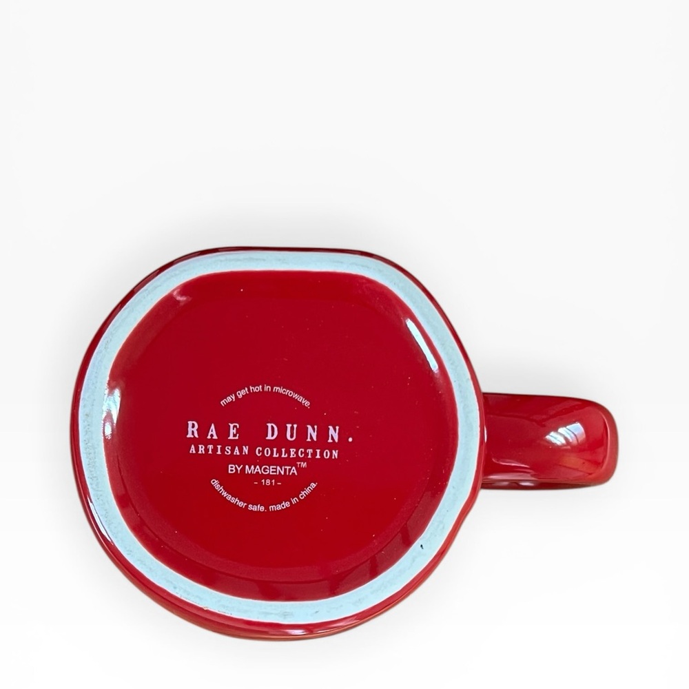 New Rae Dunn Red Artisan Mug - Picture 3 of 4